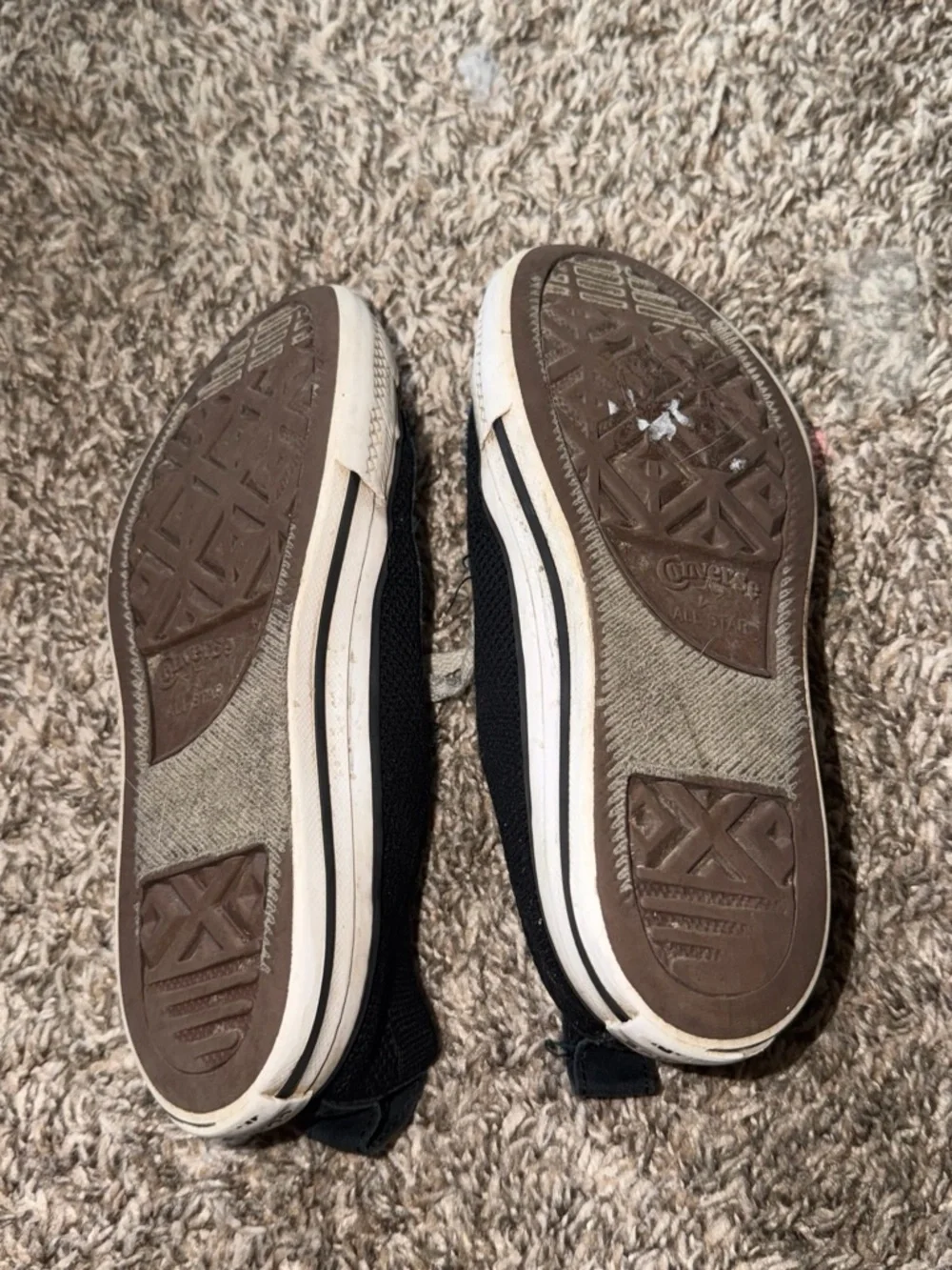 Converse Black Canvas Low Top Sneakers with White Details